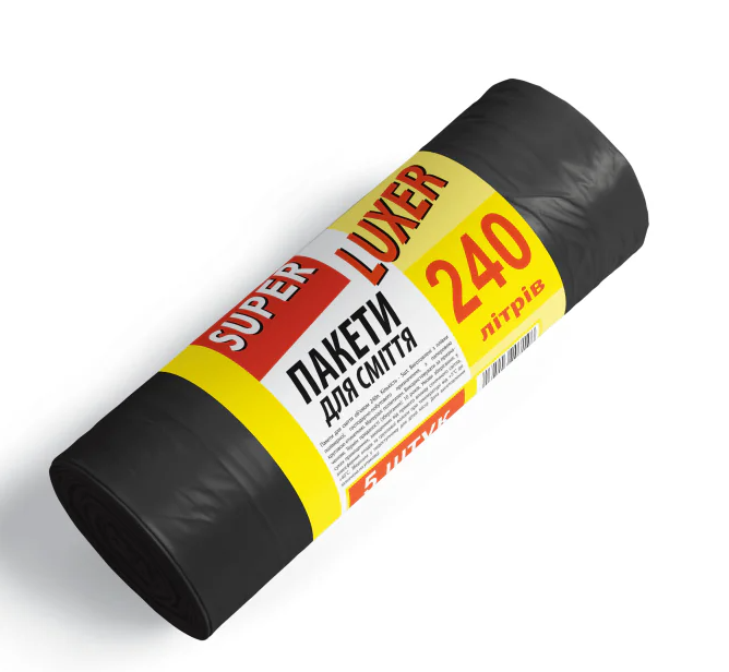 Пакети для смiття 240*5 ТМ Super LuxeR